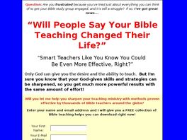 Go to: Teach The Bible To Change Lives.