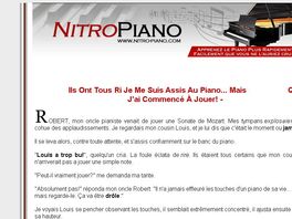 Go to: SystÃ¨me Nitro Piano : Apprenez Ã Jouer Au Piano (Pdf+Audio+Video).