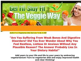 Go to: Get Fit Stay Fit The Veggie Way