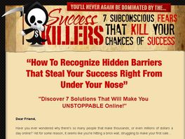 Go to: Seven Success Killers - Seven Subconscious Fears