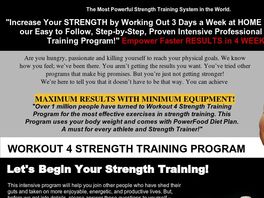 Go to: Strength Training With Diet Plan & Abs Workout + 50% Commission