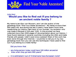 Go to: Find Your Noble Ancestors.