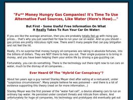 Go to: Water Cars Guide - High Converting / 70% Commission / Awesome Product!