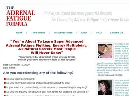 Go to: Adrenal Fatigue Formula: Updated 12/09