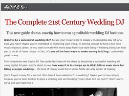 Go to: The Complete 21st Century Wedding Dj - E-book & Resource Site