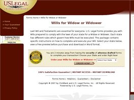 Go to: Wills For Widow Or Widower.