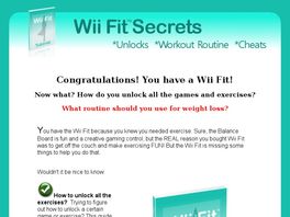 Go to: Wii Fit Secrets - Unlock The Hidden Power Of Wii Fit