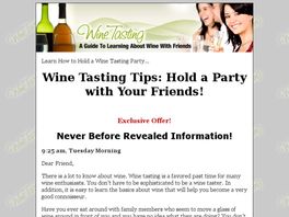 Go to: Wine Tasting - A Guide To Learning About Wine With Friends.