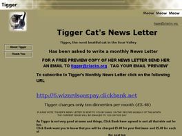 Go to: Tigger Cat's Monthly News Letter.
