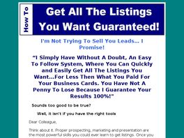 Go to: Guarantee More Sales, Real Estate Training Book.