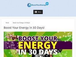 Go to: Boost Your Energy