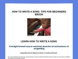 Go to: How To Write A Song, Tips For Beginners.