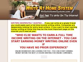 Go to: Write At Home System - Make Money Writing Online.