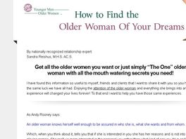 Go to: How To Find The Older Woman of Your Dreams