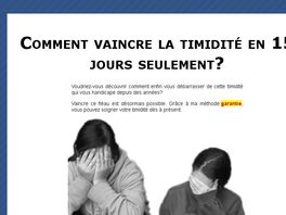 Go to: Ebook Pour Soigner La Timidit