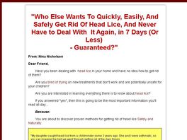 Go to: How To Kill Head Lice.