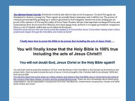 Go to: Able To Prove God, Jesus Christ, The Holy Bible To Be Fact!!!