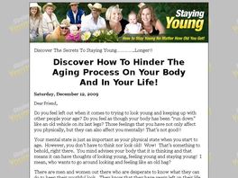 Go to: Discover Ways You Can Use To Stay Young.
