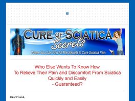 Go to: Sciatica Pain-the Cure Ebook