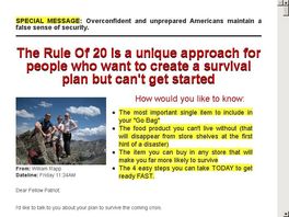 Go to: The Rule Of 20: Carrington Event