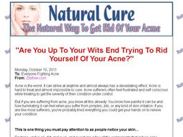 Go to: Get Rid Of Your Acne Naturally