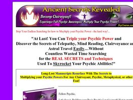 Go to: Psychic Power Training Course