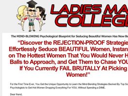 Go to: Ladies Man College - Dating Advice - 75% Recurring Commissions!