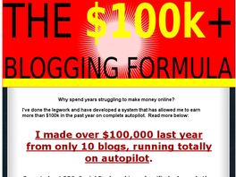 Go to: The 100k+ Blogging Formula