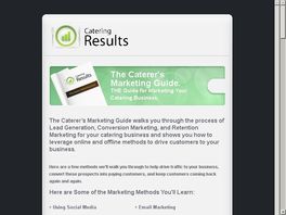 Go to: The Caterer's Marketing Guide