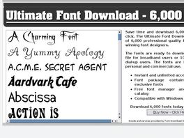 Go to: Ultimate Font Download - 10,000 Fonts