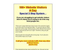 Go to: How To Get Massive Website Traffic - Faster Than You Think You Can
