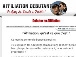 Go to: Affiliation Pour Detutant