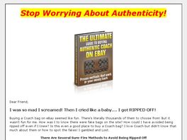 Go to: Ultimate Guide to Buying Authentic Coach on eBay<sup>®</sup>