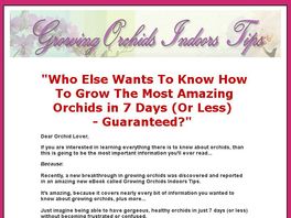 Go to: Growing Orchids Indoors Tips