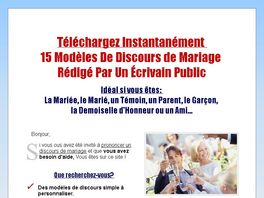 Go to: Pack De Discours De Mariage + Conversion Top