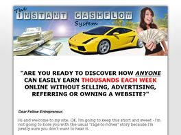 Go to: The Instant Cashflow System - Converts Like Crazy (75% Commission