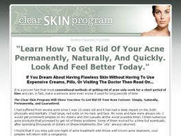 Go to: Clear Skin Program - Acne Cure, Superb Conversion Rate 50% Commission!