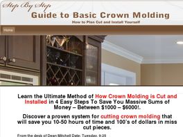 Go to: Step by Step - Guide to Basic Crown Molding