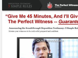 Go to: Deposition Testimony: 5 Simple Rules