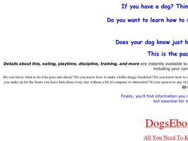 Go to: Dogs Ebook Pack
