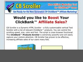 Go to: CB Scroller CB Affiliate Marketing Tool.