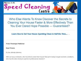 Go to: Speed Cleaning Secrets Revealed