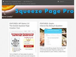 Go to: Squeeze Page Pros' Wp Optins: The Easiest Squeeze Page Tool.