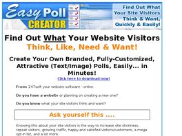 Go to: Online Survey - Voting Poll Software To Boost Online Marketing.