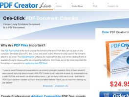 Go to: PDF Creator Live - PDF File Creation Software