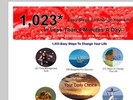 Go to: 1,023 Easy Steps To Change Your Life