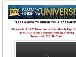 Go to: Basement Finishing University - Earn Over $90 Per Sale