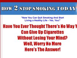 Go to: How 2 Stop Smoking Today - Pays 60% Commission.