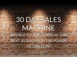 Go to: 30 Day Sales Machine