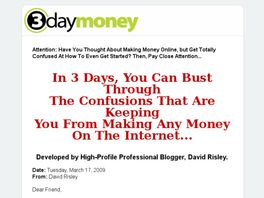 Go to: 3DayMoney - 3 Day Multimedia Course For Building an Online Empire